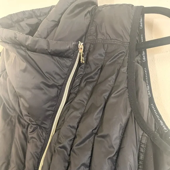 Calvin Klein performance premium down full zip light weight black vest size M - Picture 5 of 14